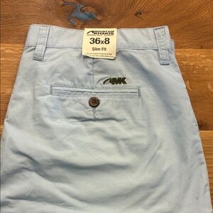 Mountain Khakis Sky Blue Men's Flat Front Shorts